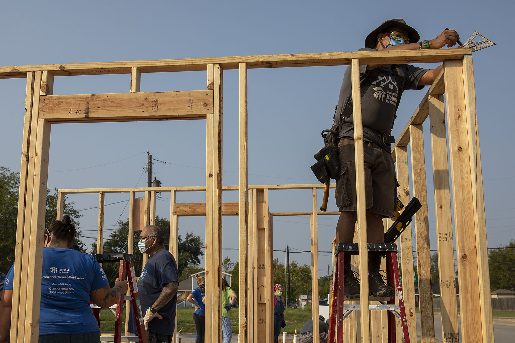 B/CS Habitat wall raising
